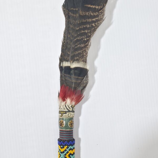 Abanico Ceremonial Pequeño con Cuarzo Amatista