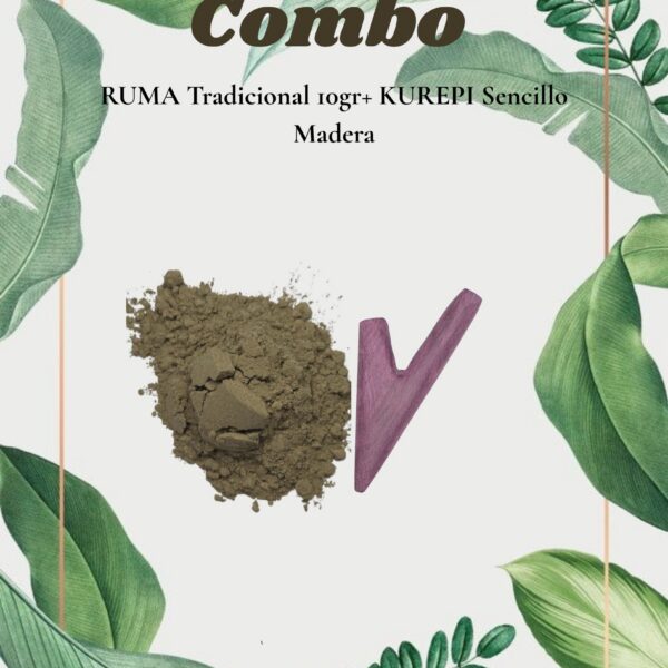 Combo Ruma tradicional 10gr+ Kurepi sencillo madera