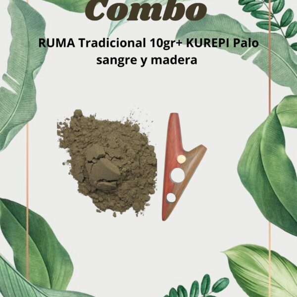 Combo Ruma tradicional 10gr+ Kurepi palo sangra y turquesa
