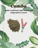 Combo Ruma tradicional 10gr+ Kurepi madera, plata,cuarzo y turquesa